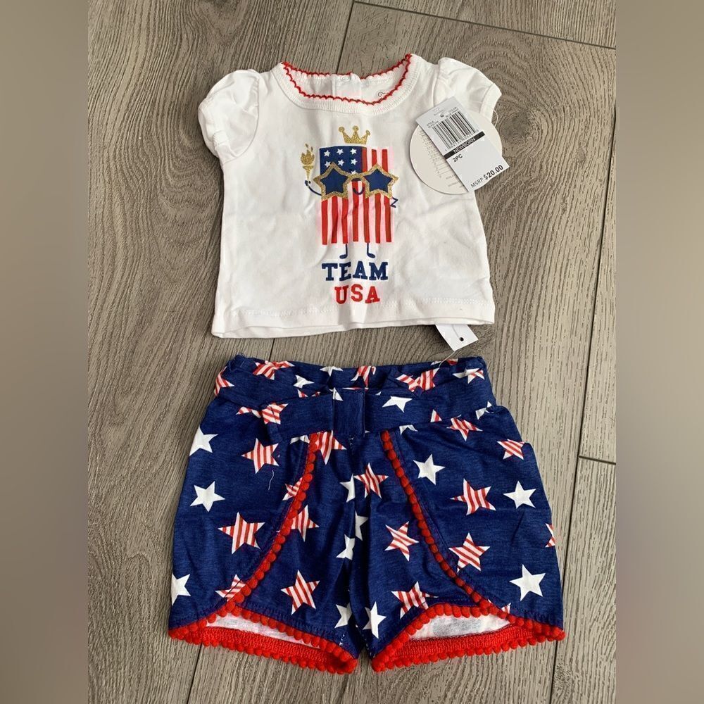 Koala Kids 2 Pc my first 4th of July set